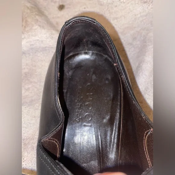 Tom Ford Era Gucci G Logo Accent Oxfords Derby Dress Shoes 